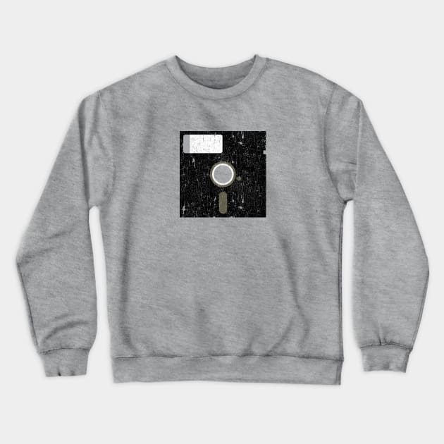 Retro Floppy (Grunge) Crewneck Sweatshirt by JWDesigns